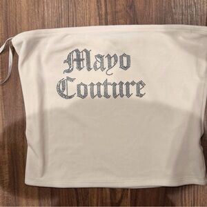 Juicy couture x Kraft mayo collab rare vintage Y2K velour set tube top and pants